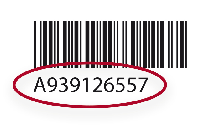 Esempio di codice a barre di un prodotto
